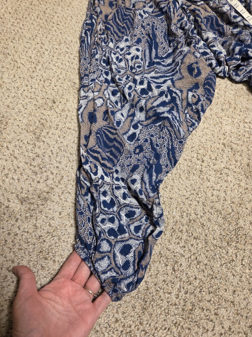 Buddha Pants Harem Savannah 100% Cotton Unisex Size XXS Blue Artsy Boho Yoga - Picture 7 of 8